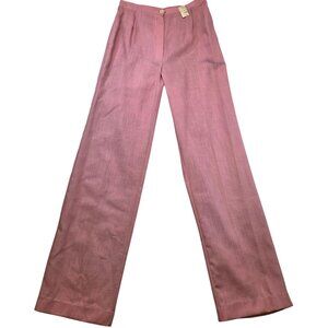 Vintage 80s Color Mates High Waisted Pants 6 Pink Deadstock USA Colorful Preppy